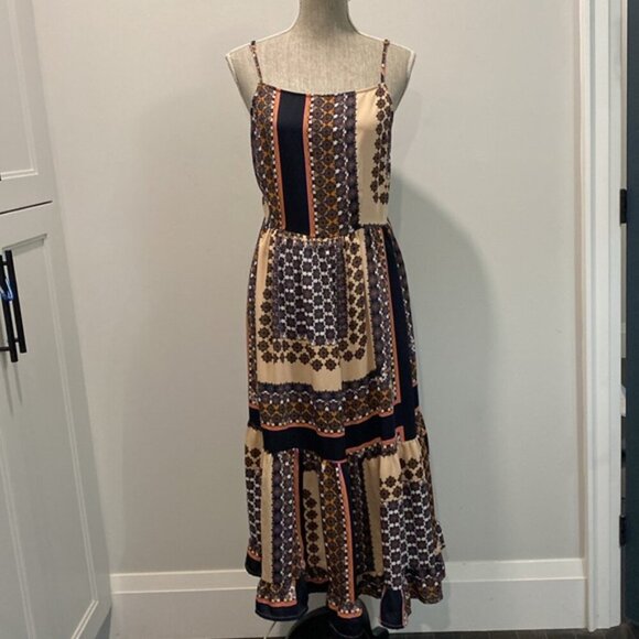 Vero Moda Maxi Bohemian Dress Tiered Sleeveless dress Size large - Picture 2 of 15